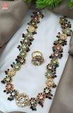 Indian Rajwari 9 Ratan Original Gajra Mala with Ring - Amaz Fashion