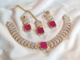 Enchanting Indian Zircon Jewelry Set - Available in - Amaz Fashion