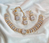 Enchanting Indian Zircon Jewelry Set - Available in - Amaz Fashion