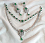 Divine Indian Zircon Jewelry Set - Available in 4 Beautiful Colors