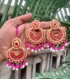 Noratan Earrings with Tikka – Elegant Set