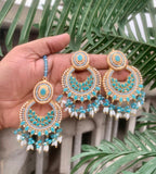 Noratan Earrings with Tikka – Elegant Set