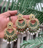 Noratan Earrings with Tikka – Elegant Set