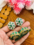 Zircon Oxidize Polish Jhumkas