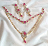 Divine Indian Zircon Jewelry Set - Available in 5 Beautiful Colors