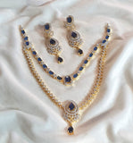 Divine Indian Zircon Jewelry Set - Available in 5 Beautiful Colors